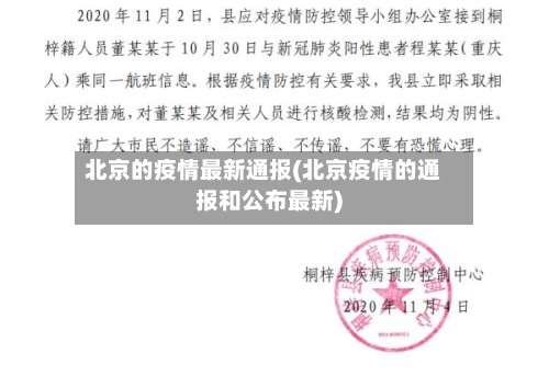 北京的疫情最新通报(北京疫情的通报和公布最新)-第3张图片