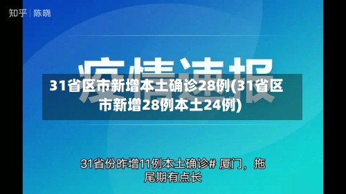 31省区市新增本土确诊28例(31省区市新增28例本土24例)-第2张图片