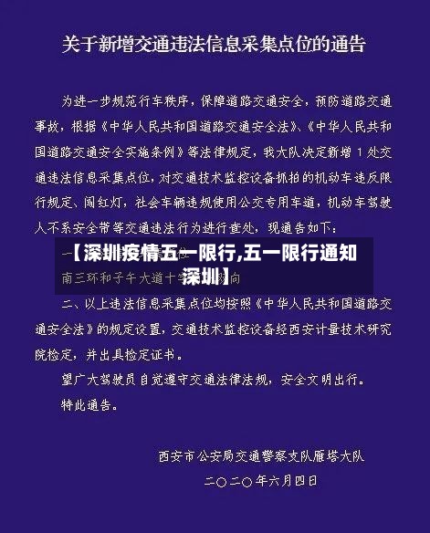 【深圳疫情五一限行,五一限行通知深圳】