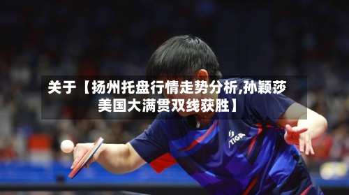 关于【扬州托盘行情走势分析,孙颖莎美国大满贯双线获胜】-第2张图片
