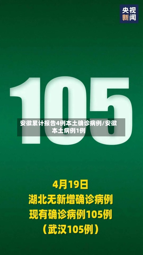 安徽累计报告4例本土确诊病例/安徽本土病例1例-第2张图片