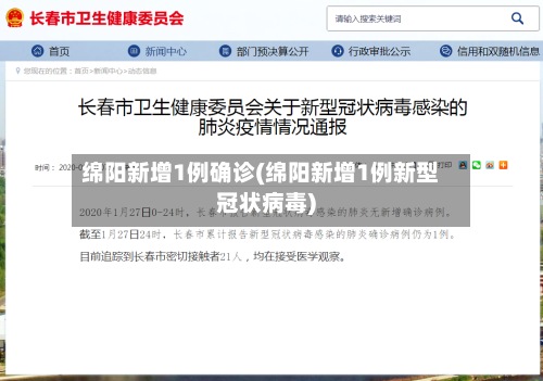 绵阳新增1例确诊(绵阳新增1例新型冠状病毒)-第2张图片