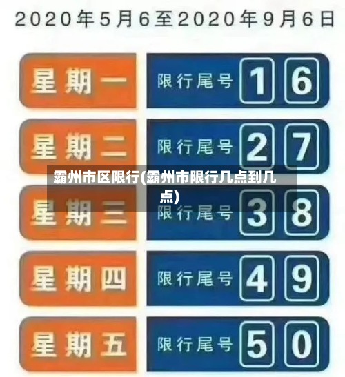 霸州市区限行(霸州市限行几点到几点)