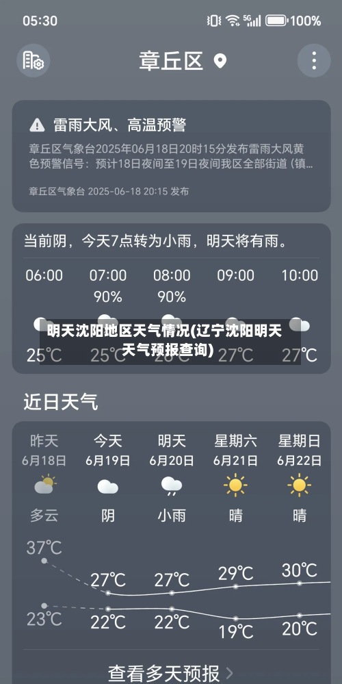 明天沈阳地区天气情况(辽宁沈阳明天天气预报查询)