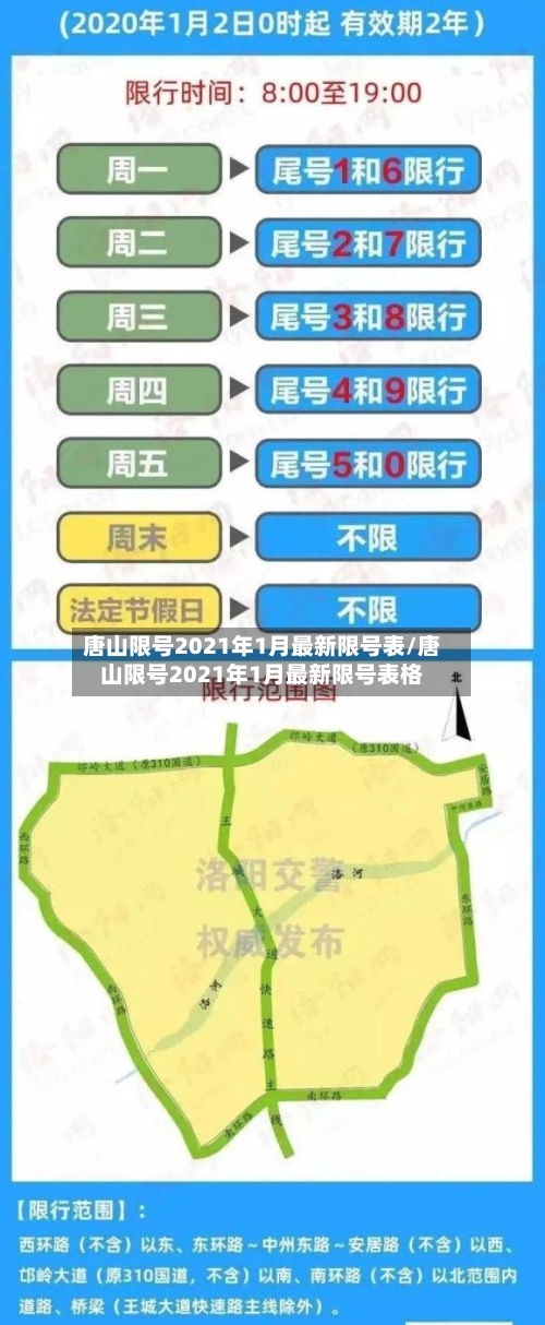 唐山限号2021年1月最新限号表/唐山限号2021年1月最新限号表格