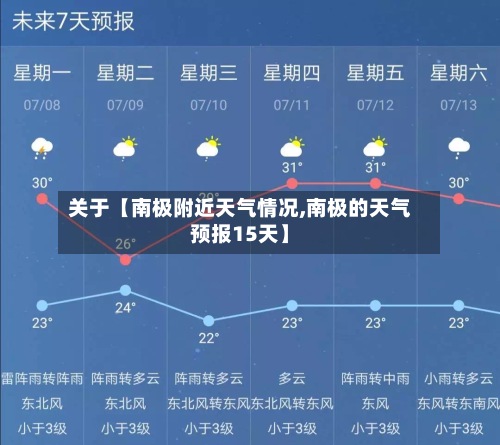 关于【南极附近天气情况,南极的天气预报15天】-第3张图片