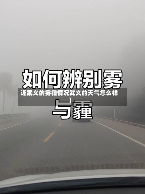 近来【武义的雾霾情况武义的天气怎么样】