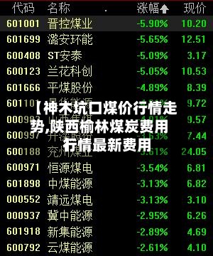【神木坑口煤价行情走势,陕西榆林煤炭费用行情最新费用】-第2张图片