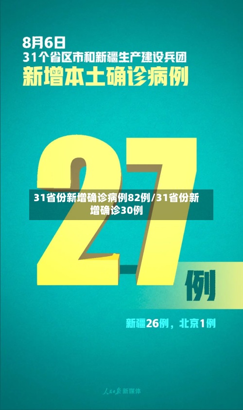 31省份新增确诊病例82例/31省份新增确诊30例