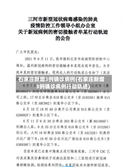 石家庄新增3例确诊病例(石家庄新增3例确诊病例行动轨迹)-第2张图片