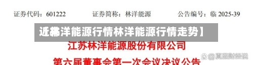 近来
【林洋能源行情林洋能源行情走势】