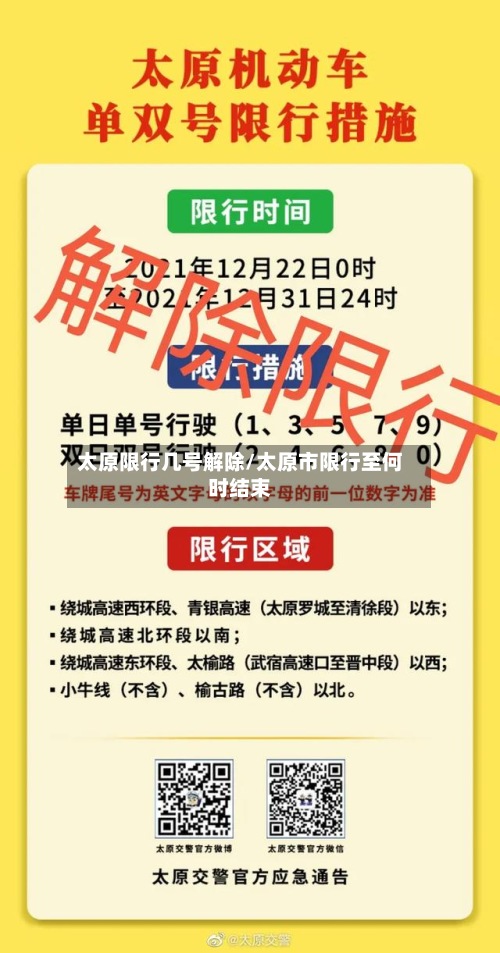 太原限行几号解除/太原市限行至何时结束-第2张图片