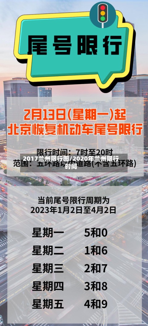 2017兰州限行图/2020年兰州限行时间-第2张图片