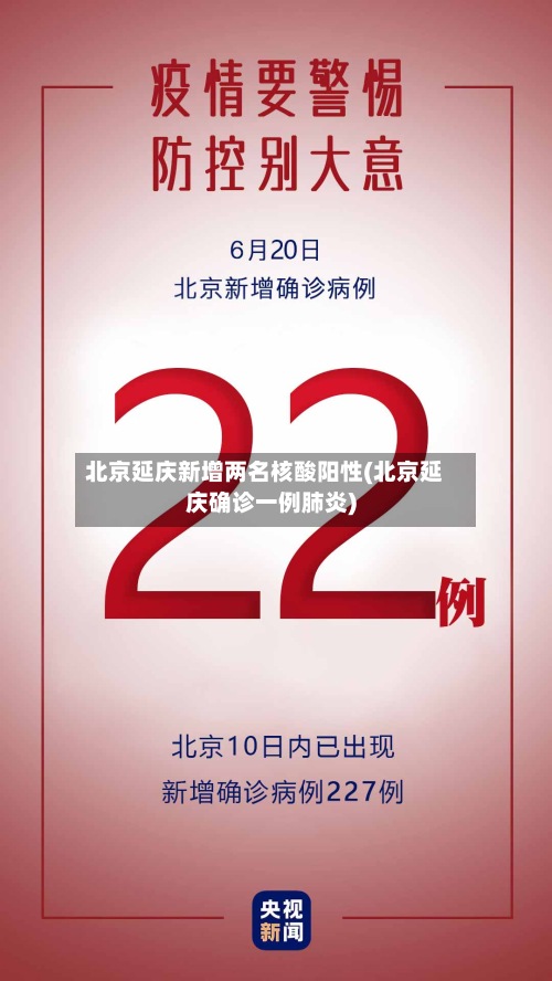北京延庆新增两名核酸阳性(北京延庆确诊一例肺炎)-第3张图片