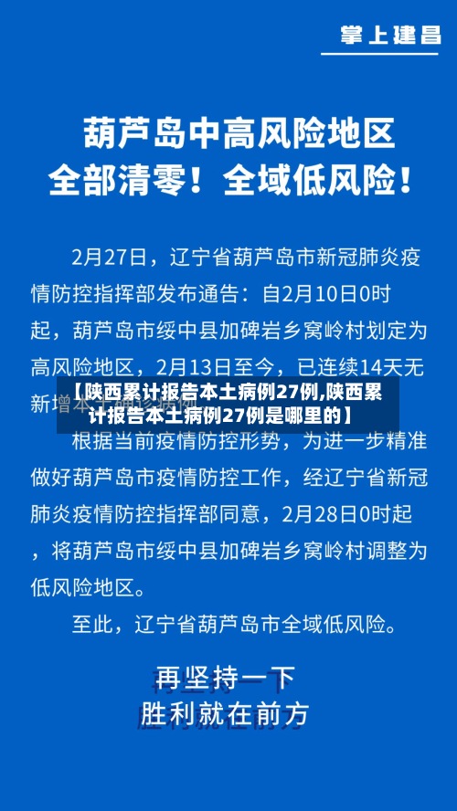 【陕西累计报告本土病例27例,陕西累计报告本土病例27例是哪里的】-第3张图片