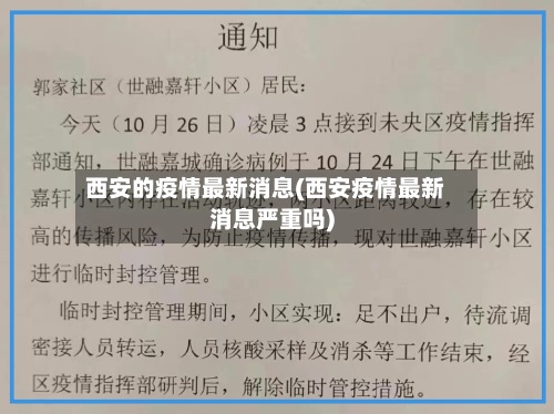 西安的疫情最新消息(西安疫情最新消息严重吗)-第2张图片