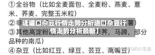 近来
【进口杂豆行情走势分析进口杂豆行情走势分析最新】-第2张图片