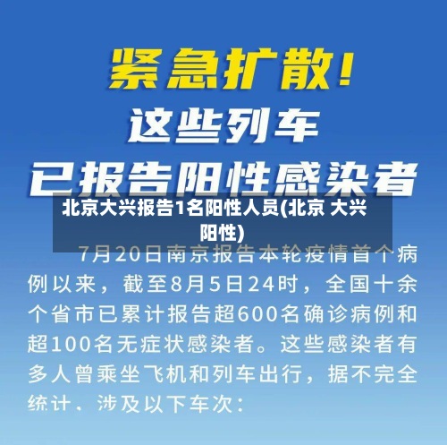 北京大兴报告1名阳性人员(北京 大兴 阳性)