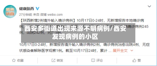 西安多街道出现来源不明病例/西安发现病例的小区
