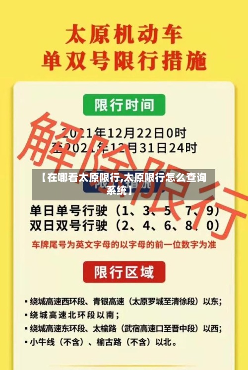 【在哪看太原限行,太原限行怎么查询系统】-第2张图片