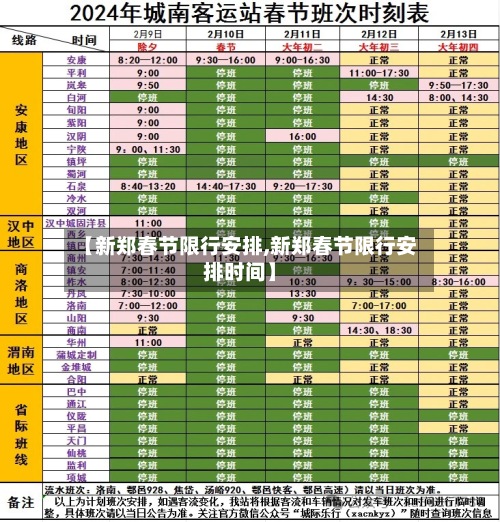 【新郑春节限行安排,新郑春节限行安排时间】-第2张图片