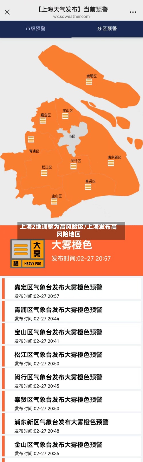 上海2地调整为高风险区/上海发布高风险地区-第3张图片