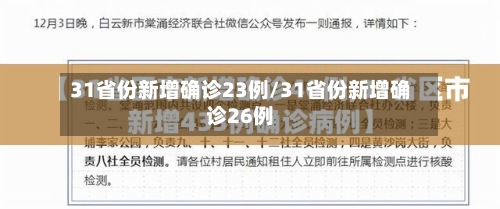 31省份新增确诊23例/31省份新增确诊26例-第2张图片