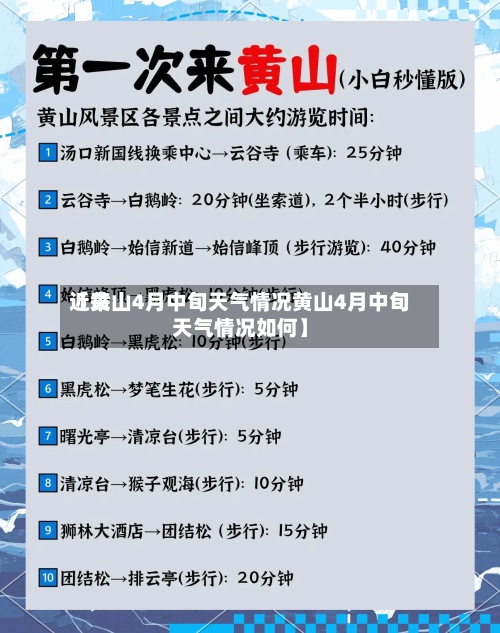 近来【黄山4月中旬天气情况黄山4月中旬天气情况如何】-第2张图片