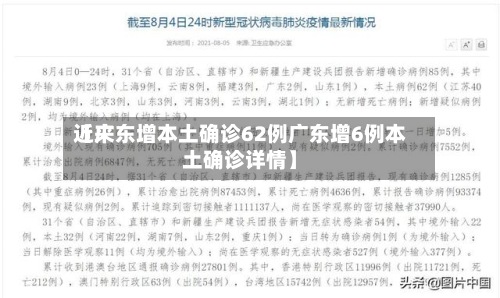 近来
【广东增本土确诊62例广东增6例本土确诊详情】-第3张图片
