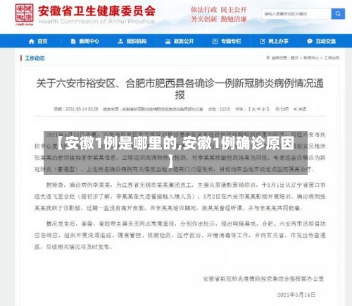 【安徽1例是哪里的,安徽1例确诊原因】-第2张图片