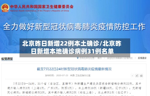北京昨日新增22例本土确诊/北京昨日新增本地确诊病例31例名单-第3张图片