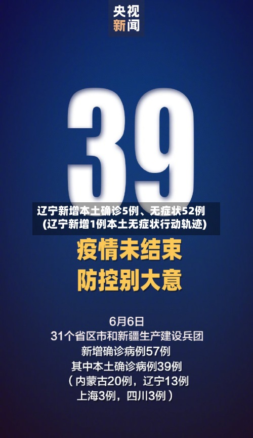 辽宁新增本土确诊5例、无症状52例(辽宁新增1例本土无症状行动轨迹)