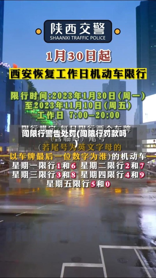 闯限行警告处罚(闯限行罚款吗)