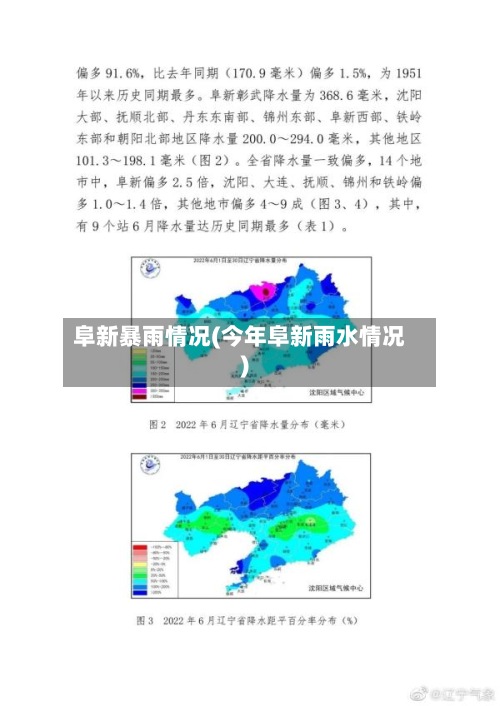 阜新暴雨情况(今年阜新雨水情况)