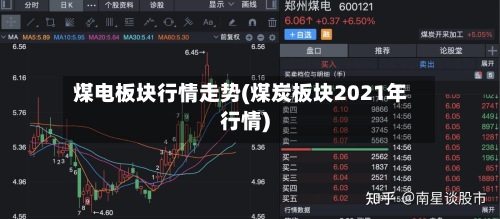 煤电板块行情走势(煤炭板块2021年行情)