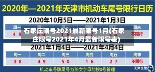 石家庄限号2021最新限号1月(石家庄限号2021年4月最新限号表)